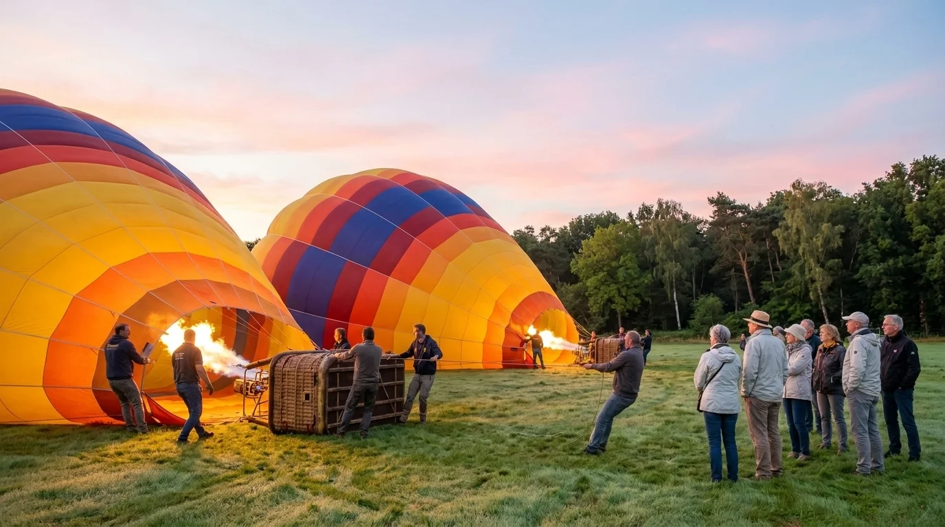Ballon wordt opgeblazen
