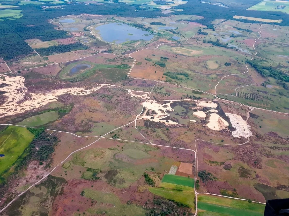Strabrechtse Heide vanuit de luchtballon
