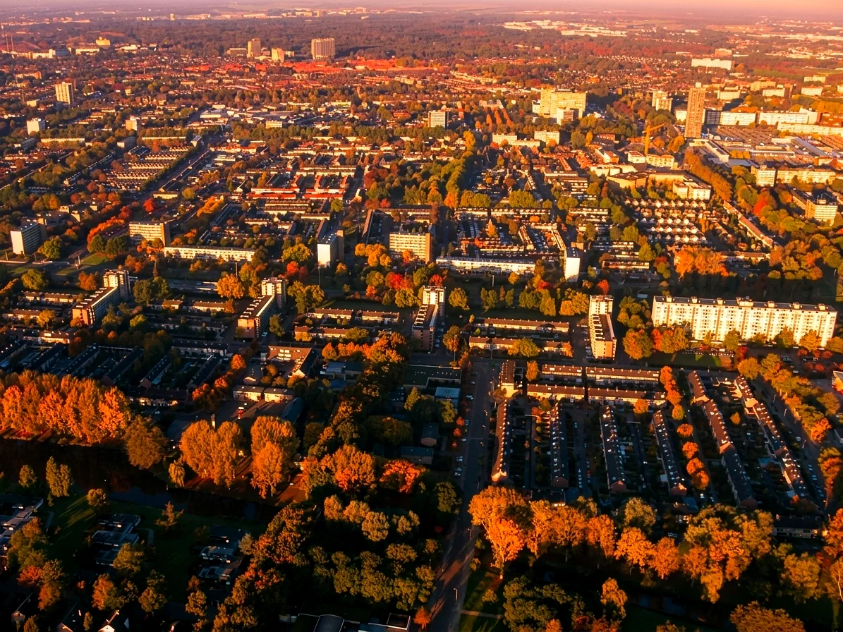 Brabants landschap rond Best vanuit de luchtballon (sfeer 1)