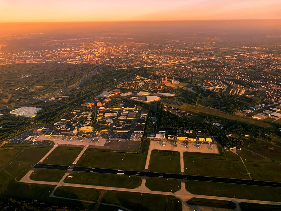Brabants landschap rond Biest-Houtakker vanuit de luchtballon (sfeer 2)