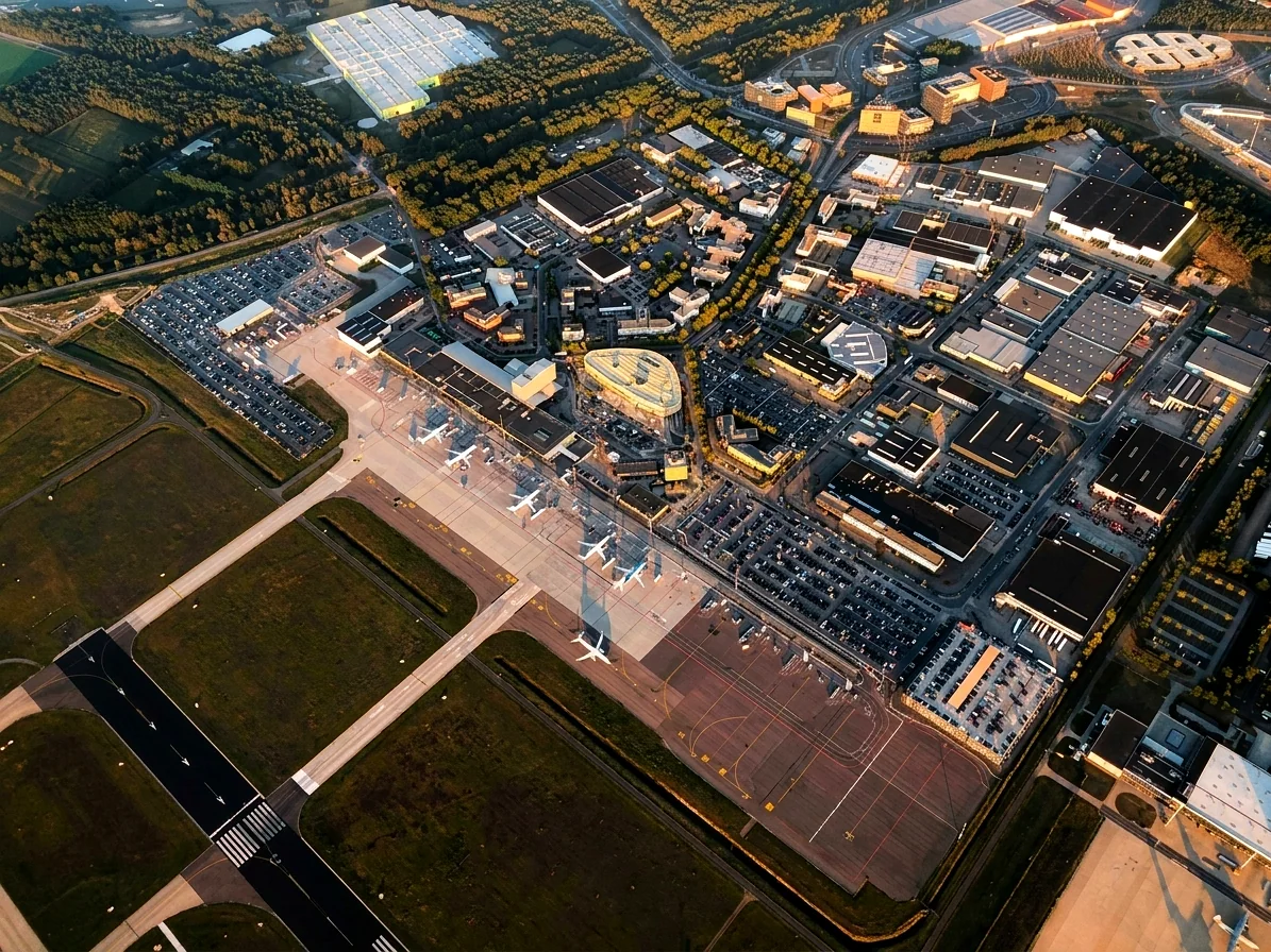 Brabants landschap rond Biest-Houtakker vanuit de luchtballon (sfeer 3)