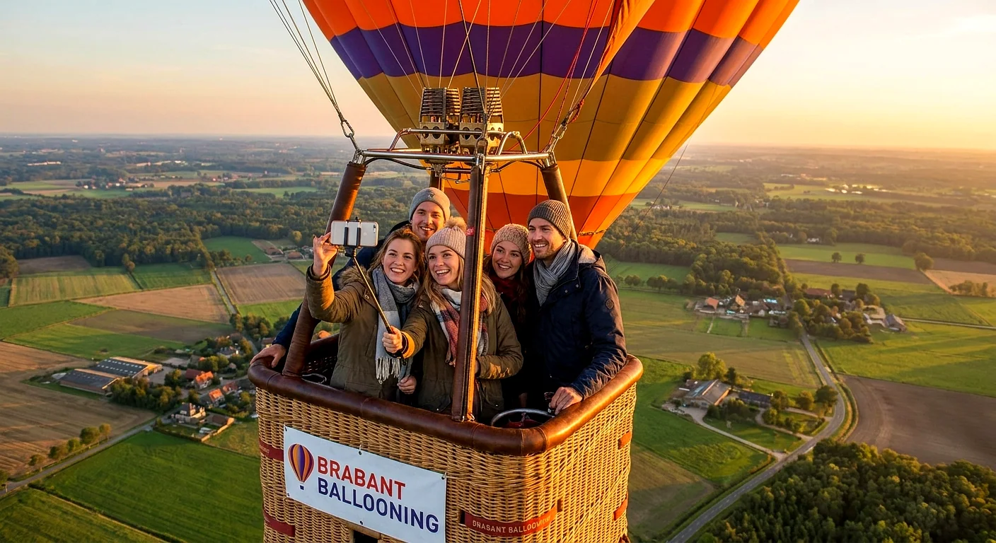 Brabants landschap rond Boekel vanuit de luchtballon (sfeer 3)