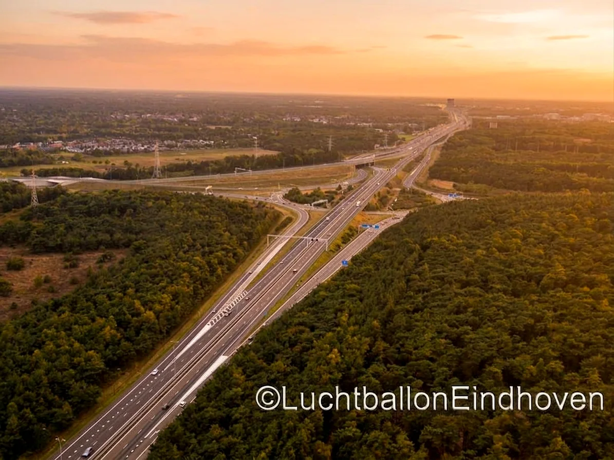 Brabants landschap rond Budel vanuit de luchtballon (sfeer 2)