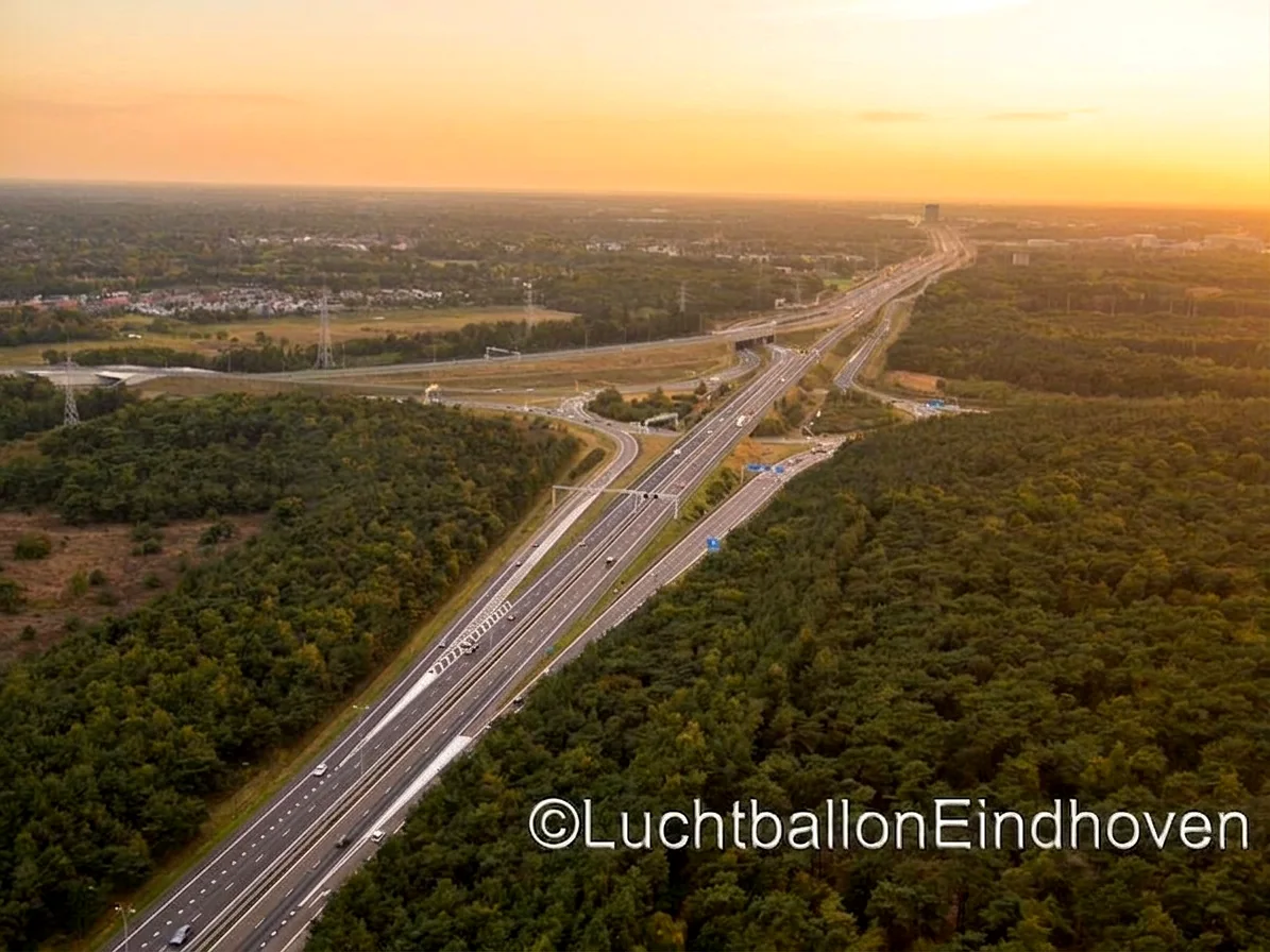 Brabants landschap rond Budel-Schoot vanuit de luchtballon (sfeer 2)