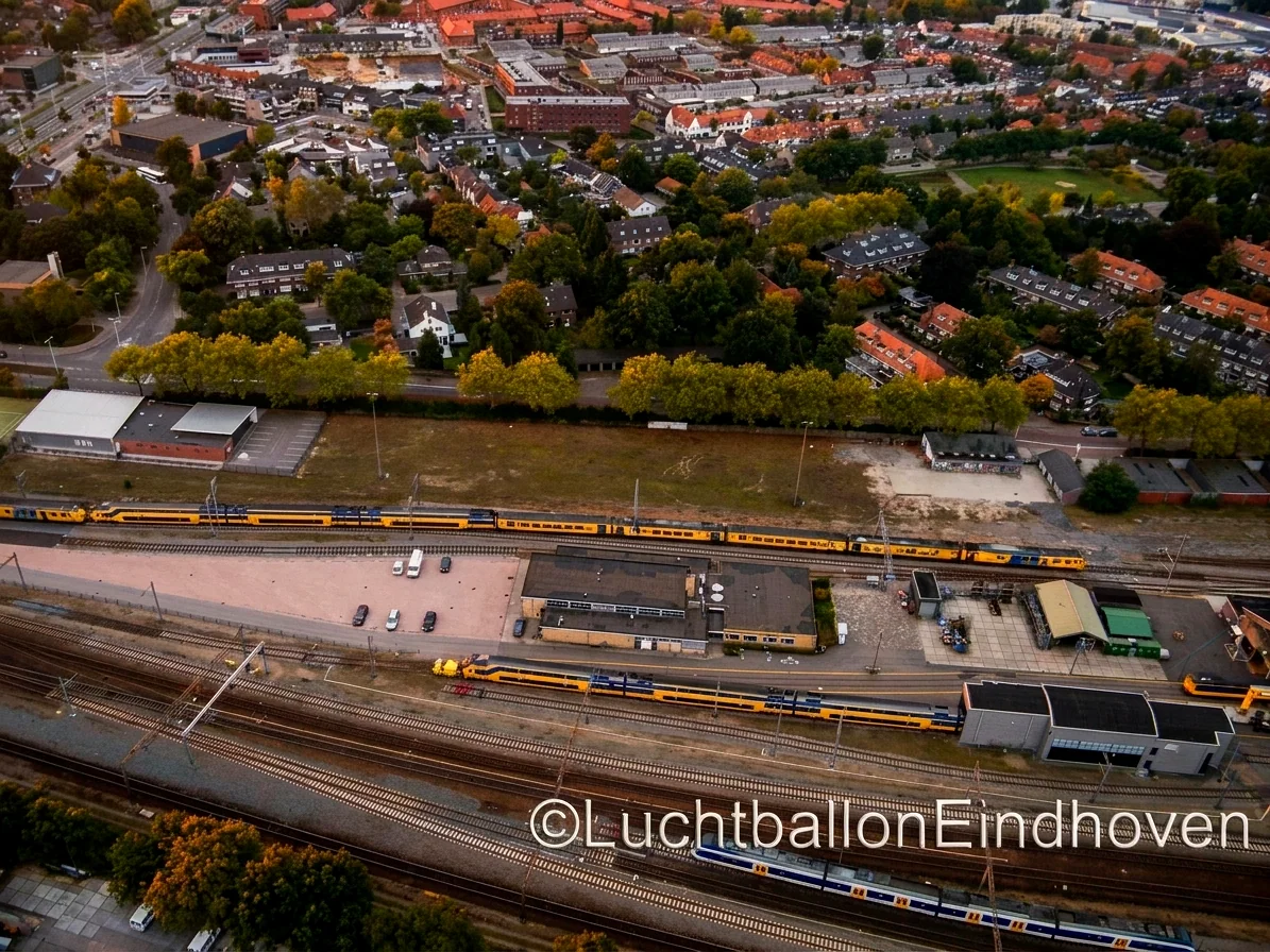 Brabantse landschap rond Budel-Schoot vanuit de luchtballon