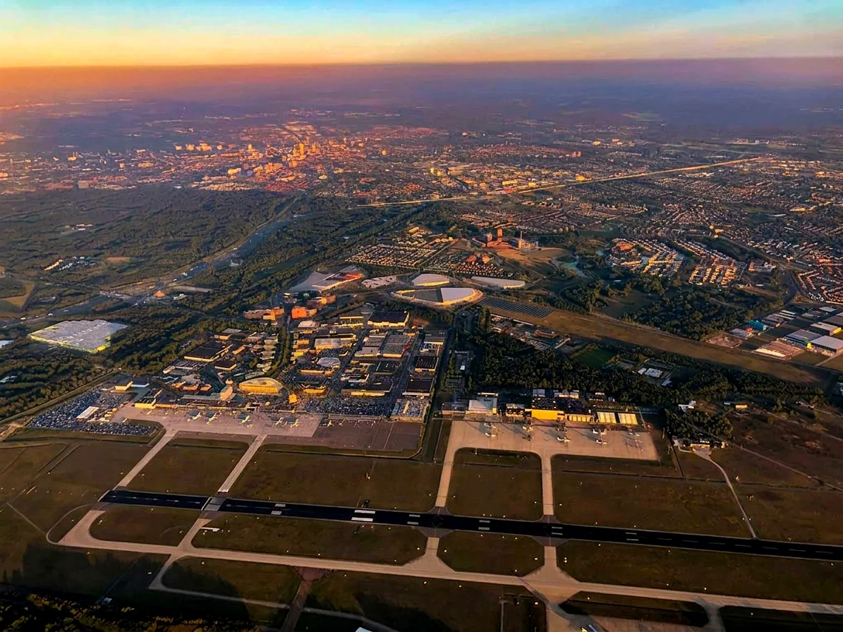 Brabantse landschap rond Diessen vanuit de luchtballon