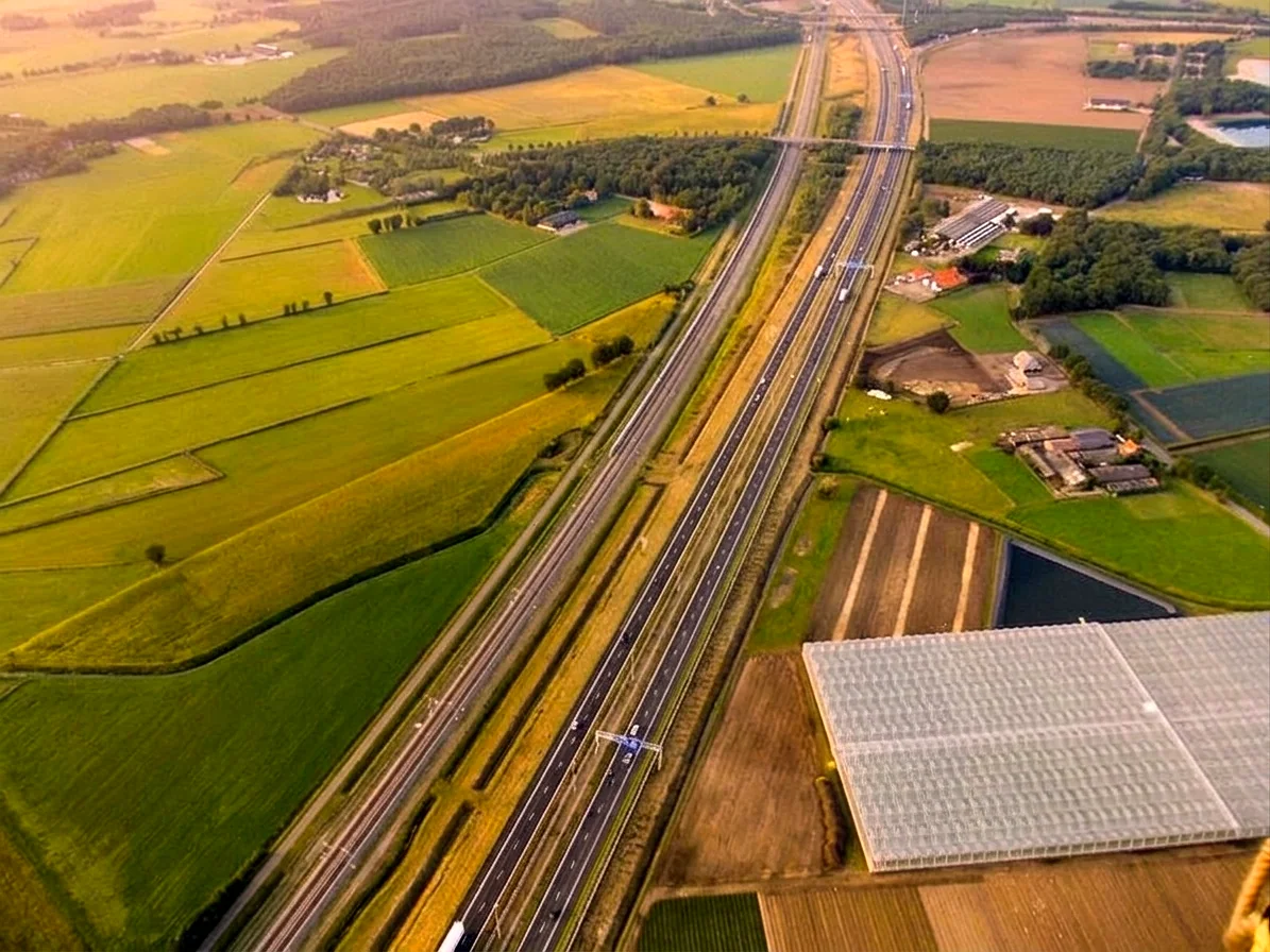 Brabants landschap rond Duizel vanuit de luchtballon (sfeer 1)