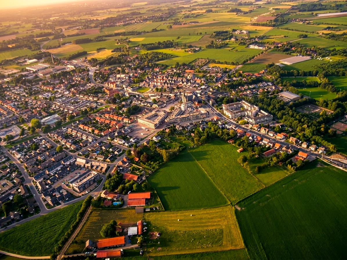Brabants landschap rond Erp vanuit de luchtballon (sfeer 1)