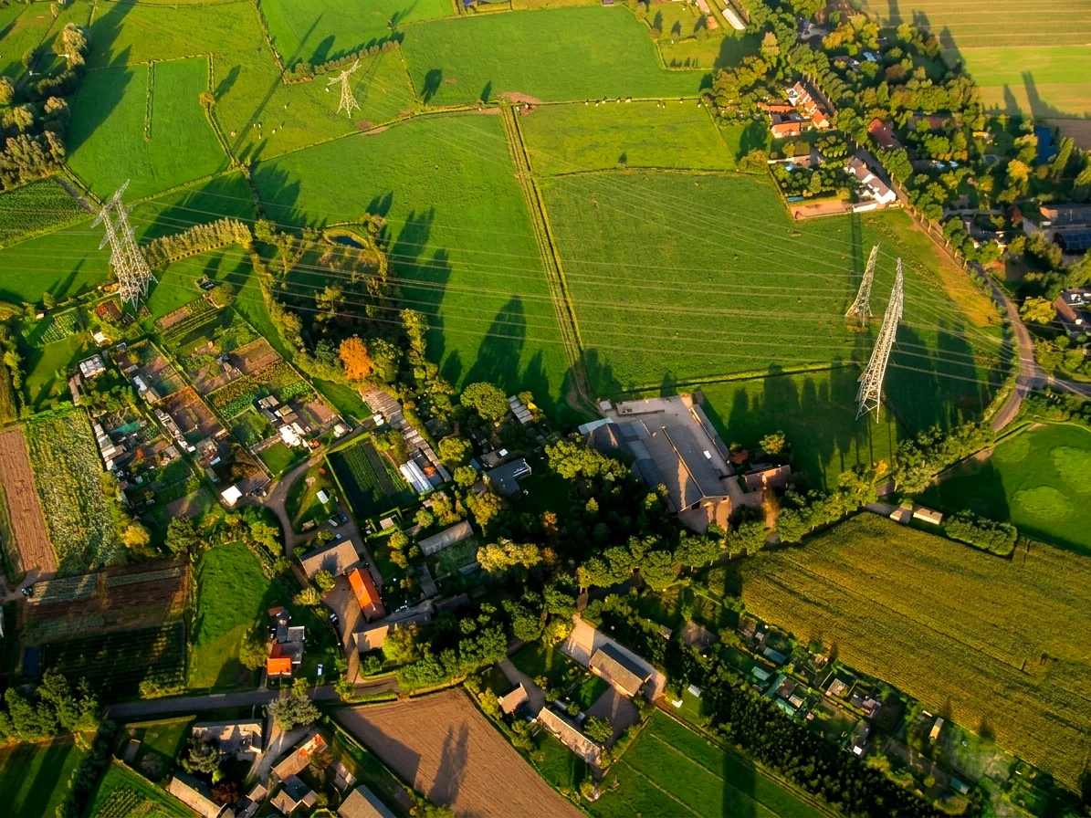 Brabants landschap rond Erp vanuit de luchtballon (sfeer 3)