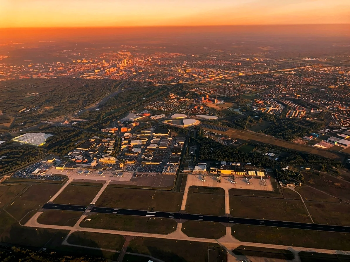 Brabants landschap rond Esbeek vanuit de luchtballon (sfeer 2)