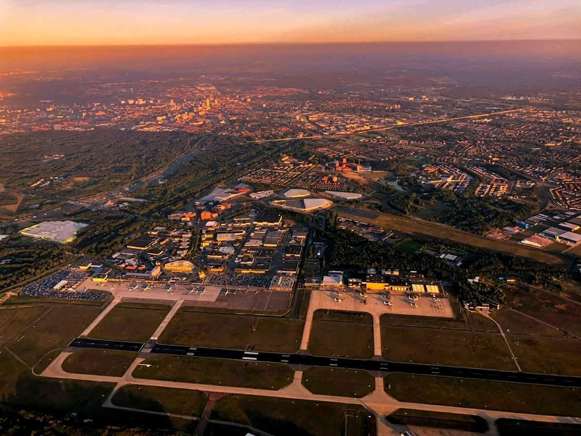 Brabants landschap rond Esbeek vanuit de luchtballon (sfeer 3)