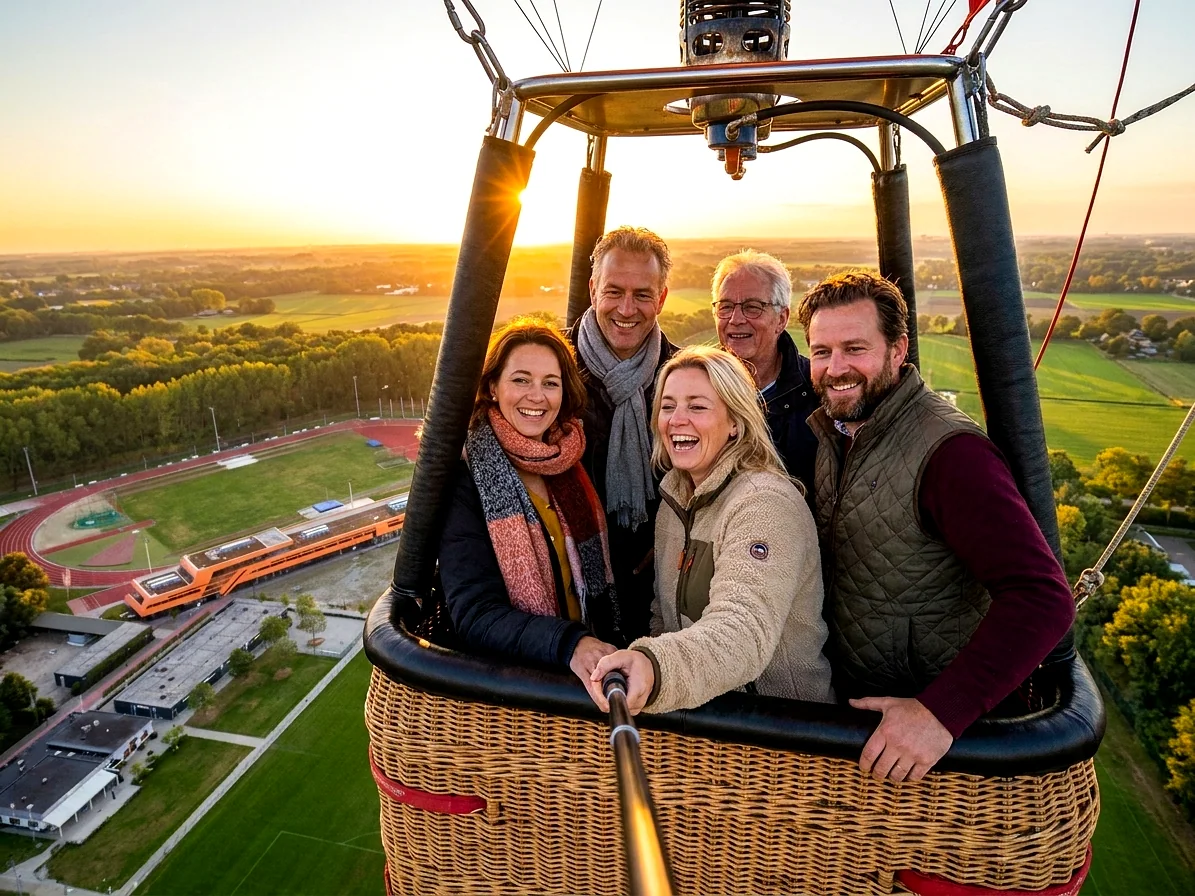 Brabants landschap rond Esch vanuit de luchtballon (sfeer 1)