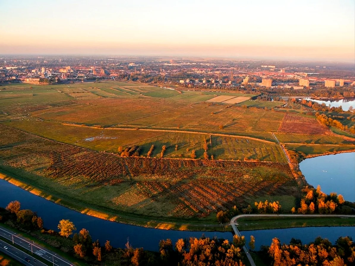 Brabantse landschap rond Gastel vanuit de luchtballon
