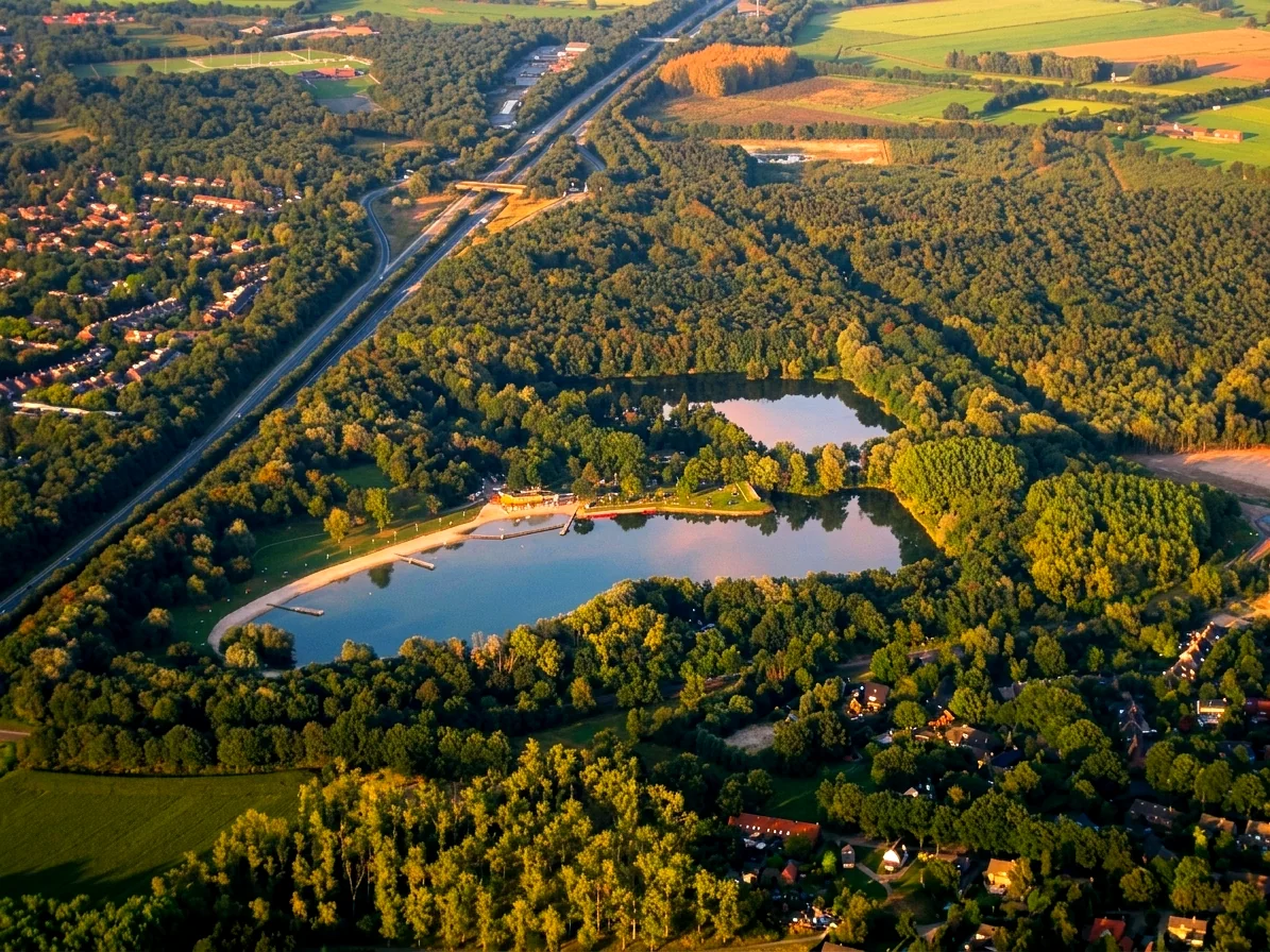 Brabants landschap rond Nuenen vanuit de luchtballon (sfeer 3)