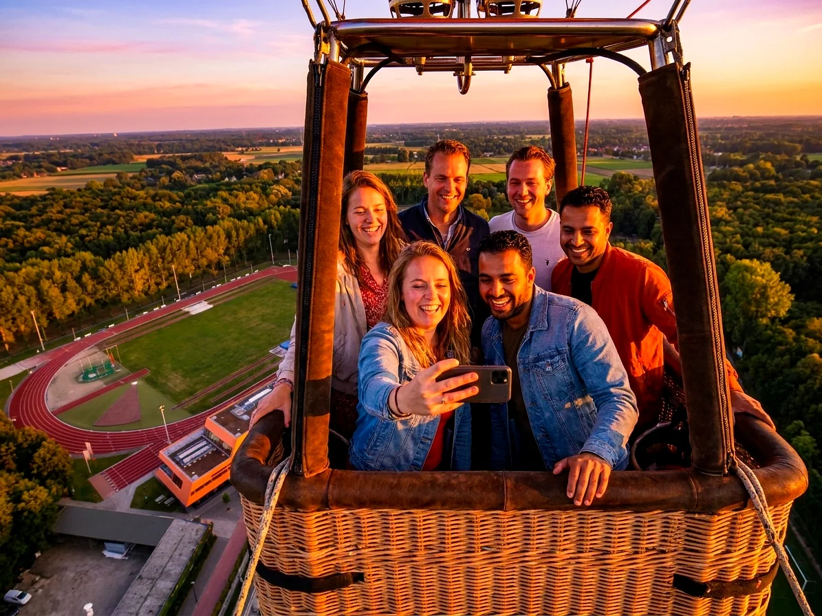 Brabants landschap rond Haaren vanuit de luchtballon (sfeer 3)