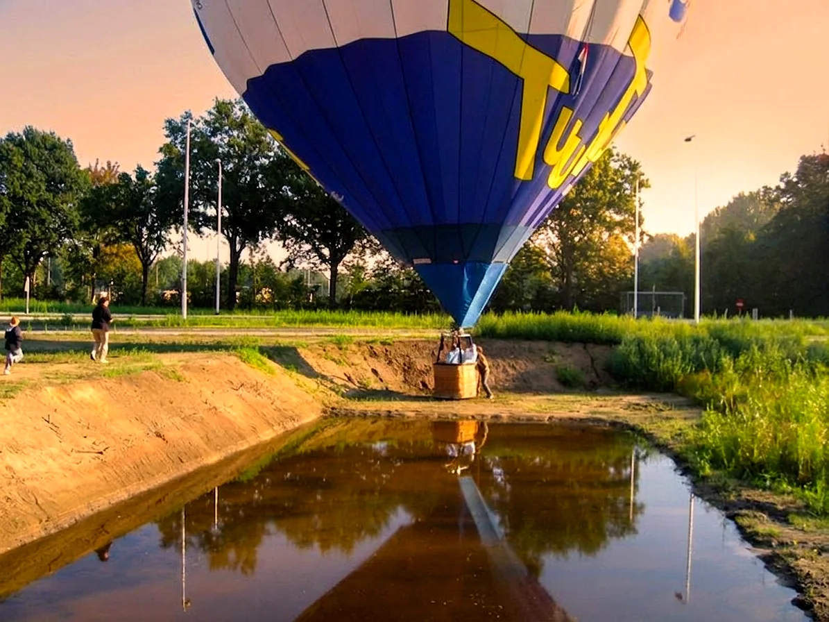 Brabants landschap rond Hapert vanuit de luchtballon (sfeer 2)