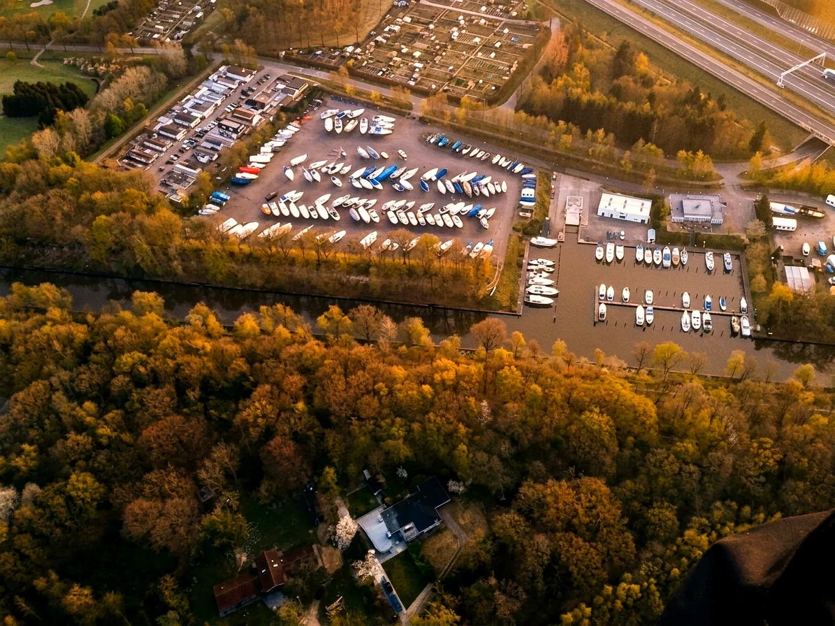 Brabants landschap rond Hapert vanuit de luchtballon (sfeer 3)
