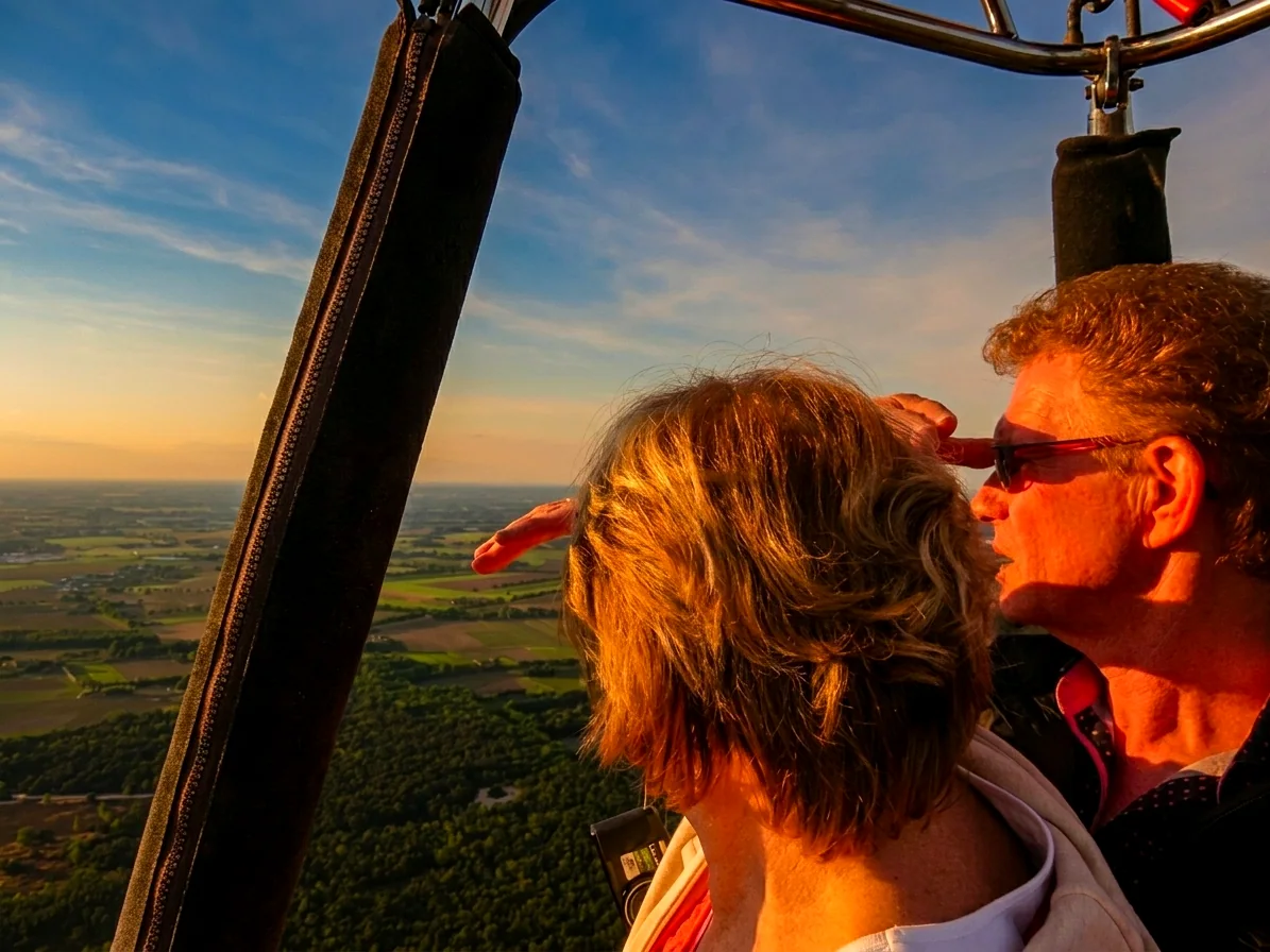 Brabants landschap rond Heeze vanuit de luchtballon (sfeer 1)