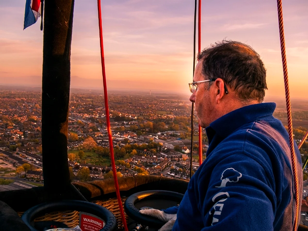 Brabants landschap rond Heusden vanuit de luchtballon (sfeer 2)