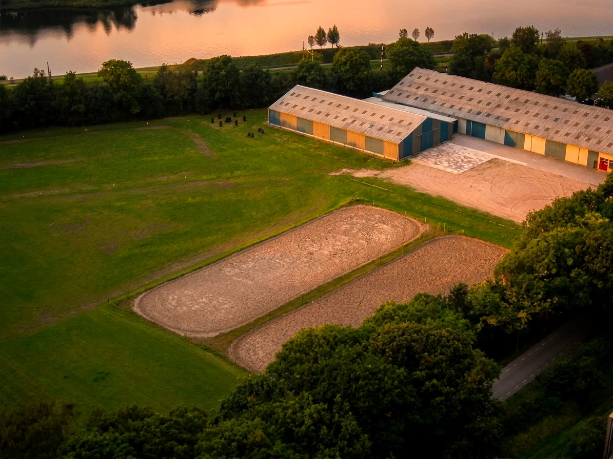 Brabants landschap rond Hoogeloon vanuit de luchtballon (sfeer 2)