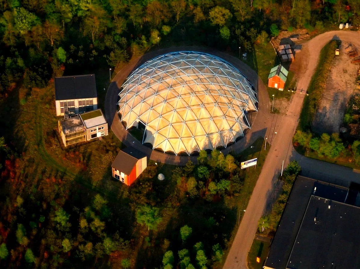 Brabantse landschap rond Lage Mierde vanuit de luchtballon