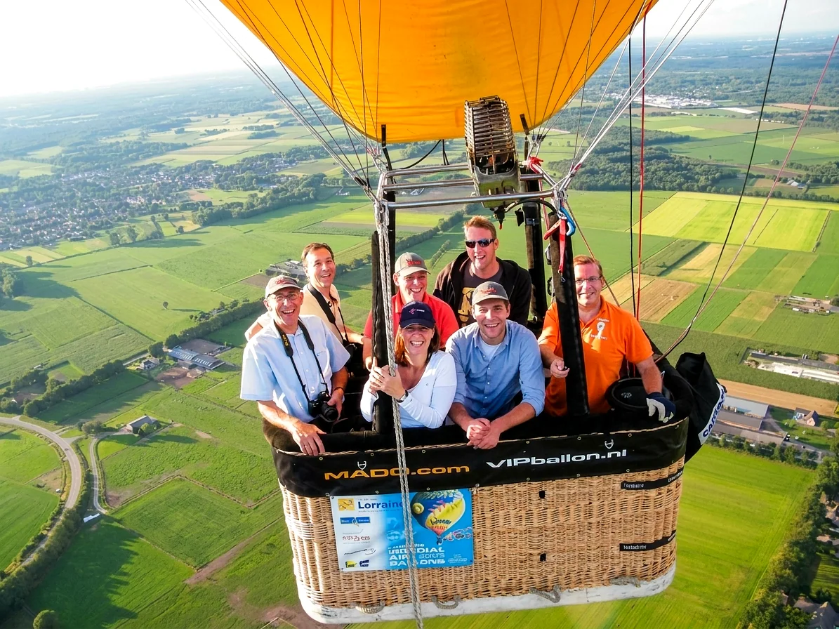 Brabants landschap rond Heeze vanuit de luchtballon (sfeer 3)