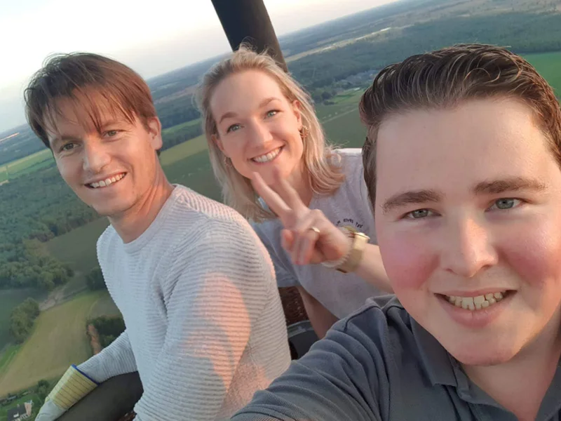 Brabants landschap rond Liessel vanuit de luchtballon (sfeer 1)