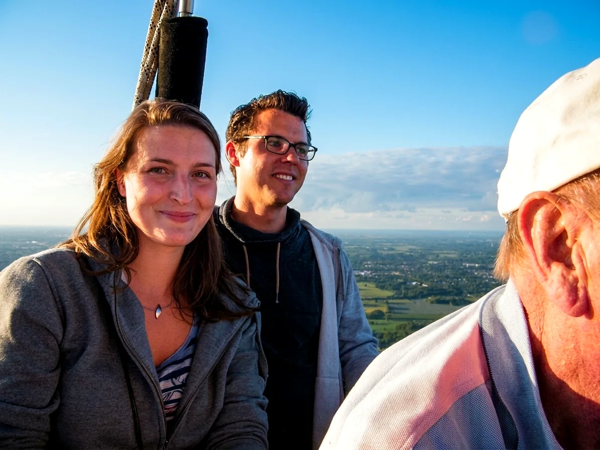 Brabants landschap rond Maarheeze vanuit de luchtballon (sfeer 1)