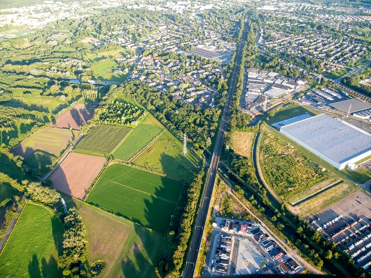Brabants landschap rond Maarheeze vanuit de luchtballon (sfeer 2)