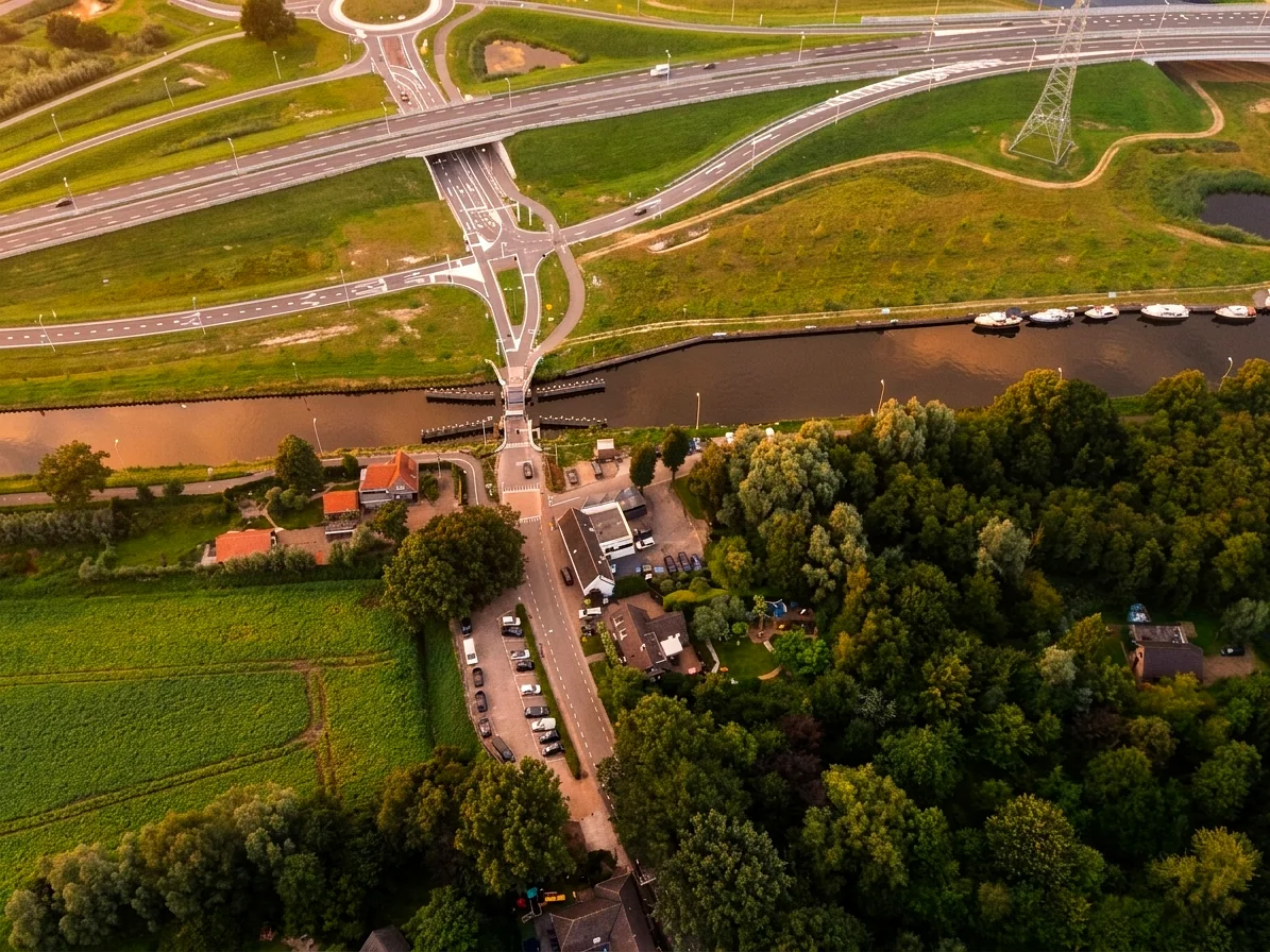 Brabants landschap rond Lieshout vanuit de luchtballon (sfeer 3)