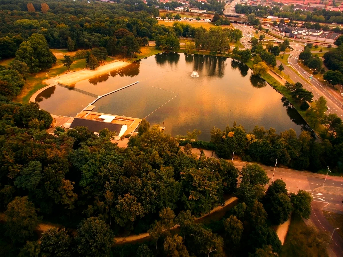 Brabantse landschap rond Milheeze vanuit de luchtballon