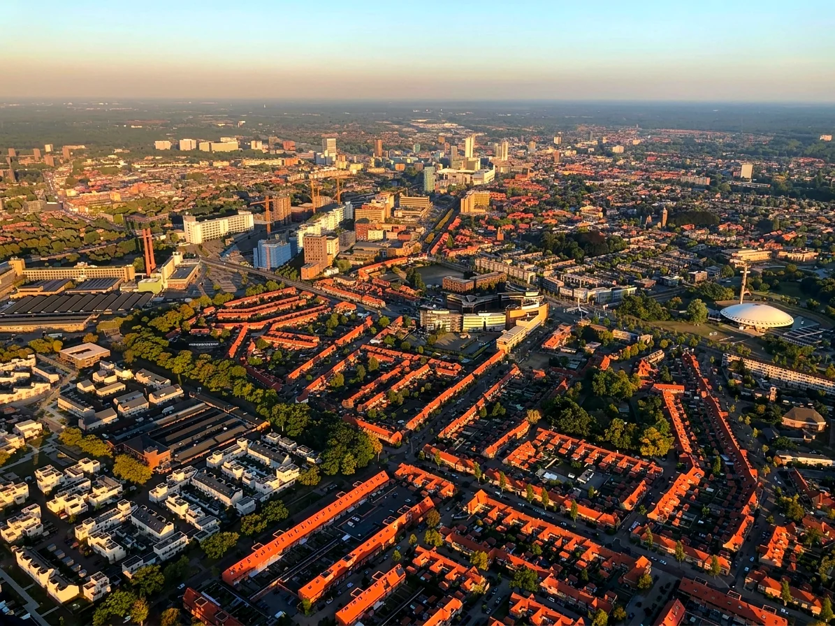 Brabants landschap rond Moergestel vanuit de luchtballon (sfeer 3)