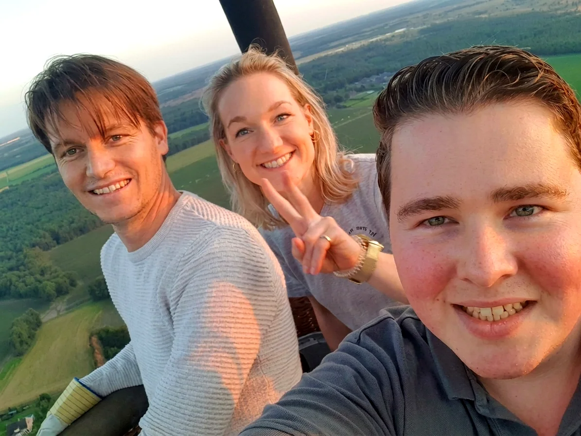 Brabants landschap rond Ommel vanuit de luchtballon (sfeer 1)