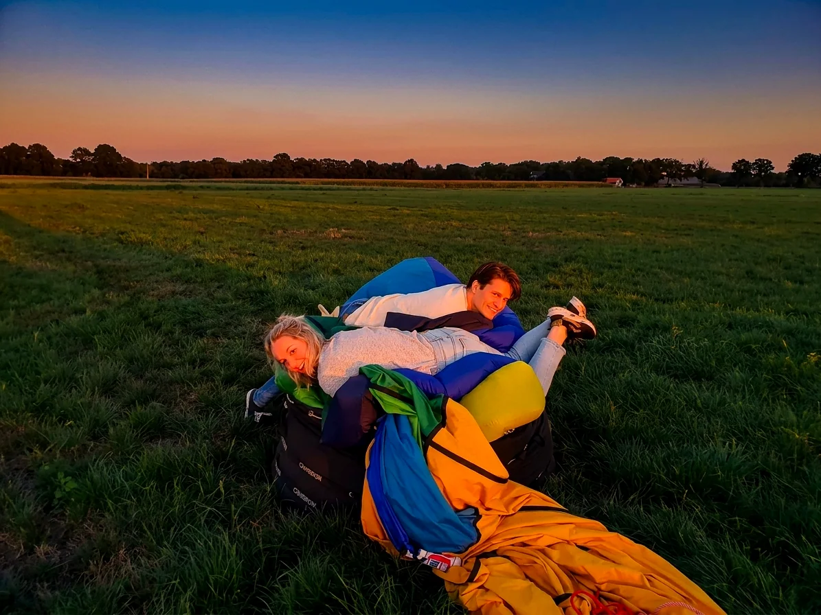 Brabants landschap rond Ommel vanuit de luchtballon (sfeer 2)