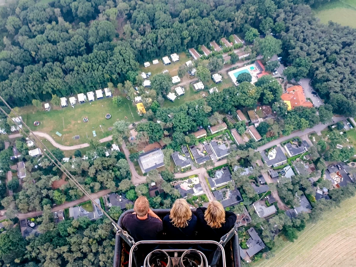Brabants landschap rond Veghel vanuit de luchtballon (sfeer 3)