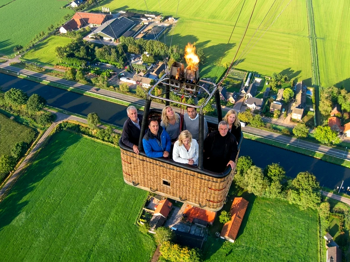 Brabants landschap rond Vlierden vanuit de luchtballon (sfeer 2)