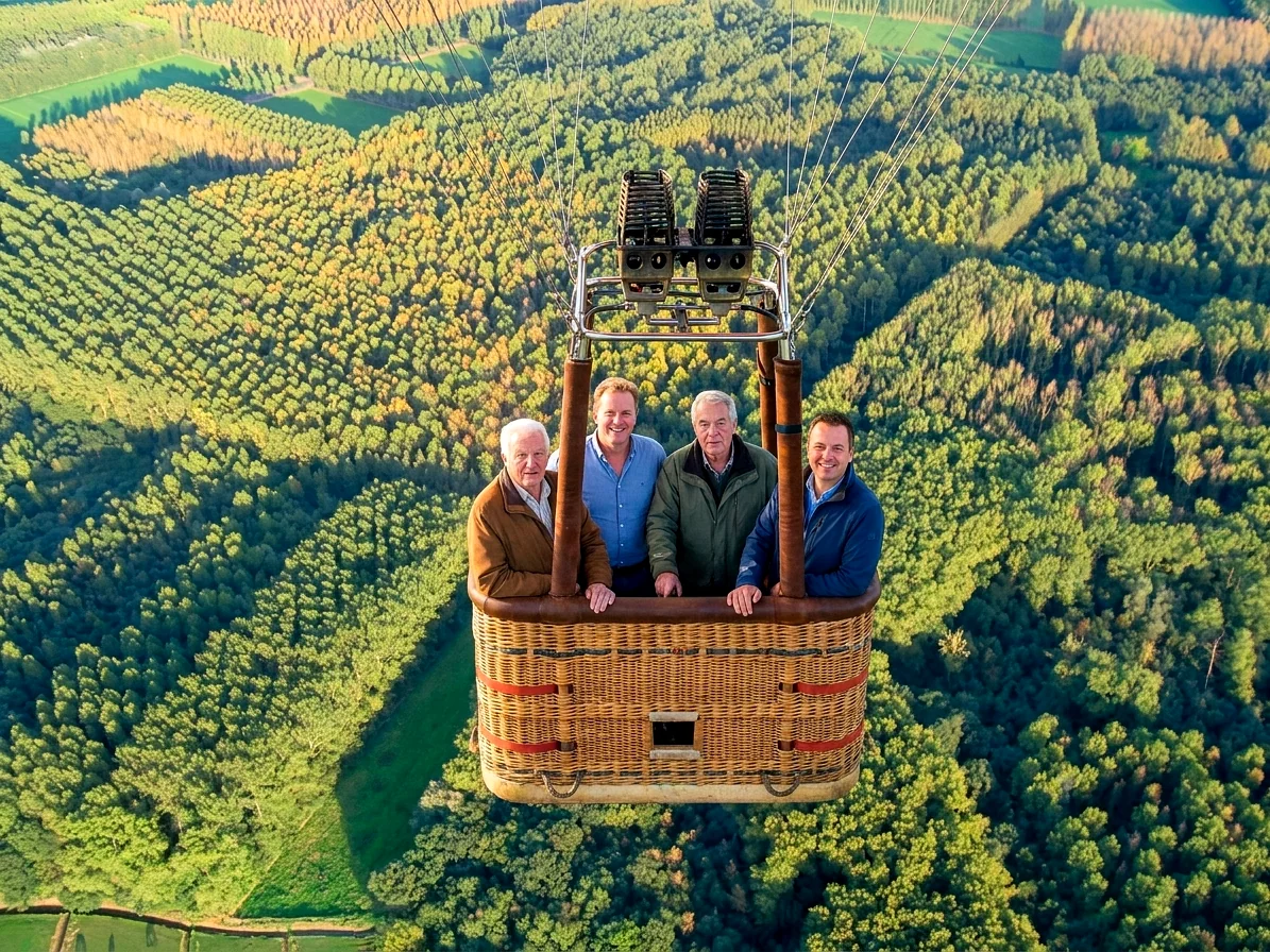 Brabants landschap rond Vorstenbosch vanuit de luchtballon (sfeer 2)
